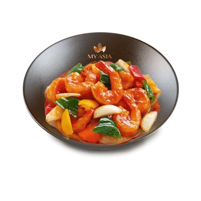 Crevette sauce piquante