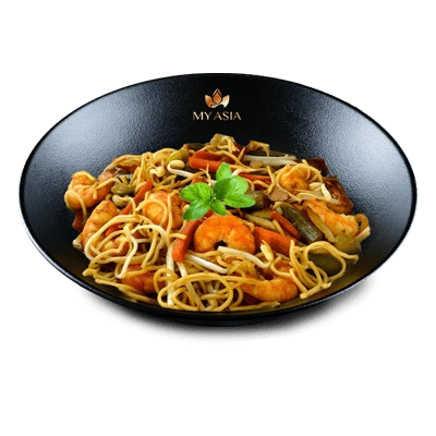 Nouilles aux crevettes