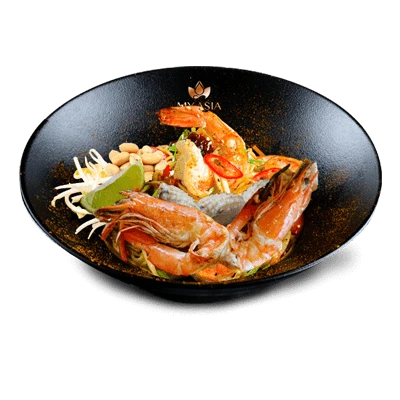 Pad thaï gambas et seiche