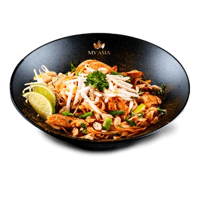 Pad thaï au poulet
