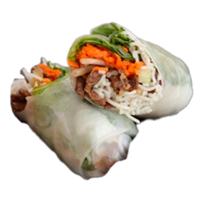 Rouleau de printemps au caramel poulet