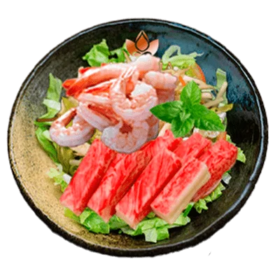 Salade chinoise crabe et crevette