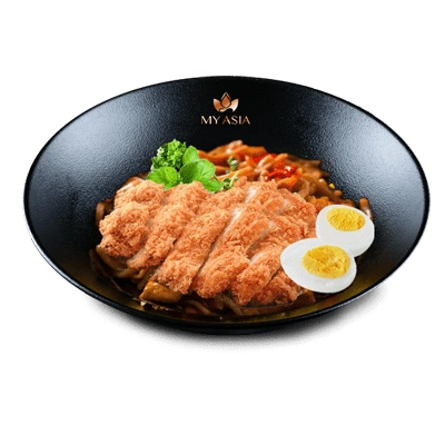 Nouilles soba poulet pané